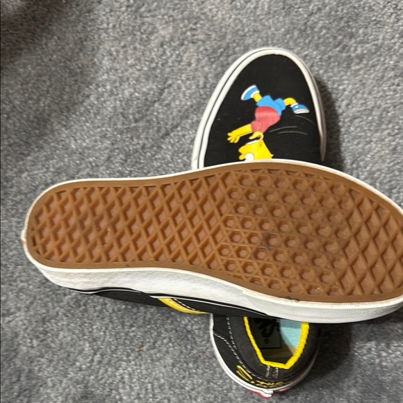 Vans Kids Black Slip-On Shoes with Simpsons Design - Picture 3 of 6
